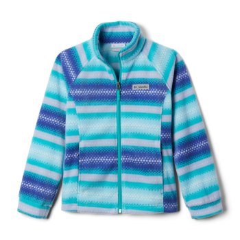 Columbia Jakne Za Djevojčice - Benton Springs II Printed Fleece Svijetlo Tirkizne Prugice | FRON-571
